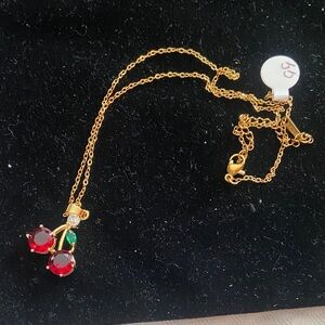 Cherry Gold Plated over Stainless Steel Necklace